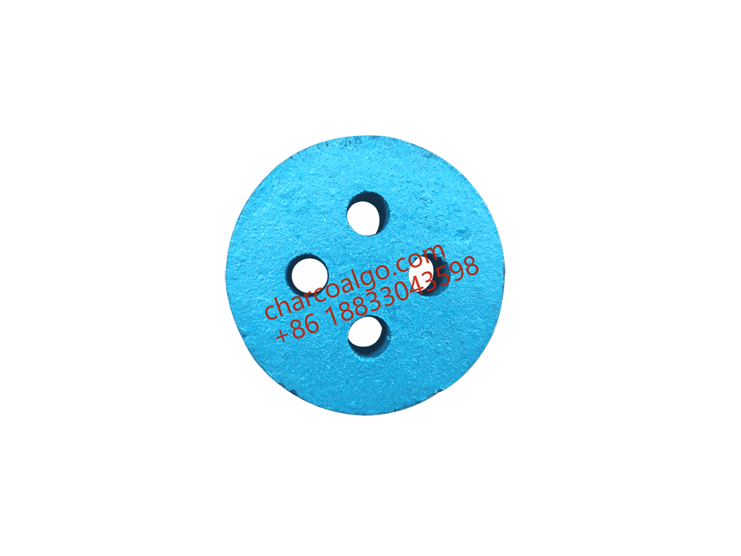 50mm Quick-Burning Charcoal Round Discs with 4 Holes, Black AA501-SBQ