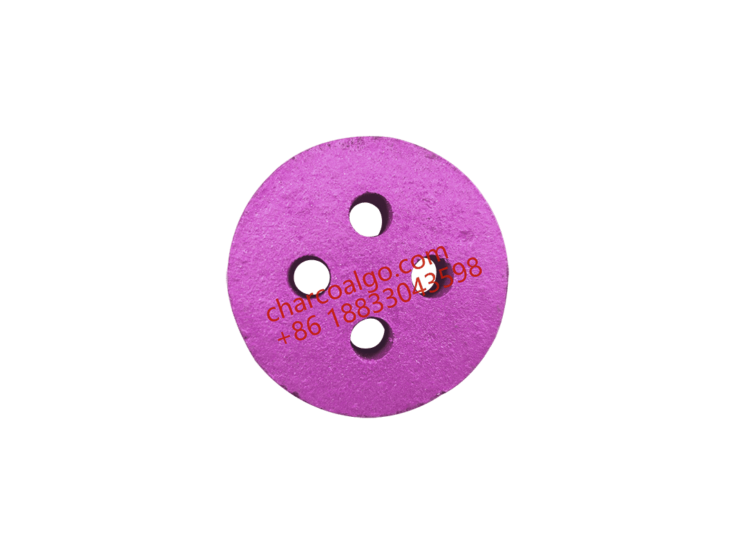 50mm Speed Quick-Burning Charcoal Round Disc with 4 Holes Customized Full Solution CC505-SBQ
