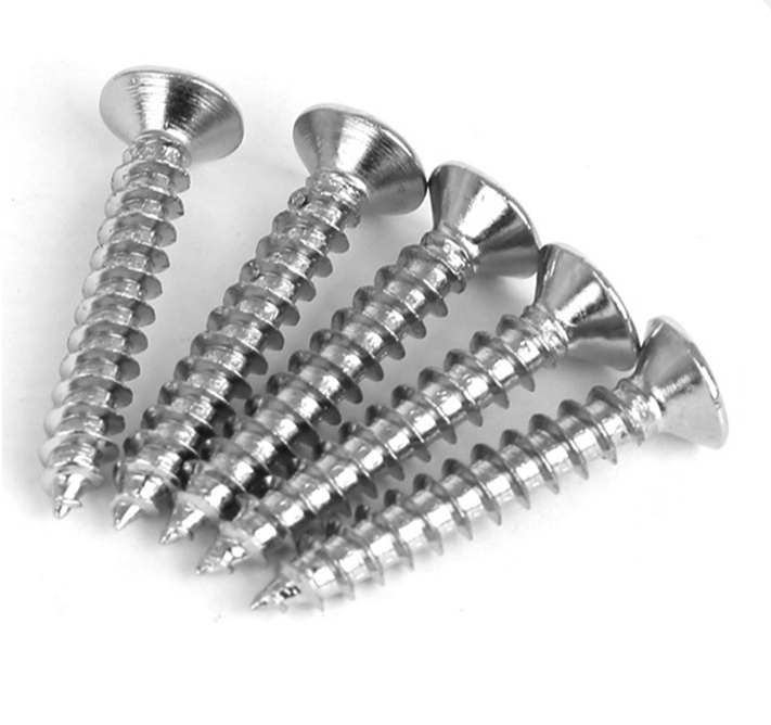 Yellow Zinc Stainless Steel Countersunk Head Chipboard Self-tapping Self Drilling Wood Screws