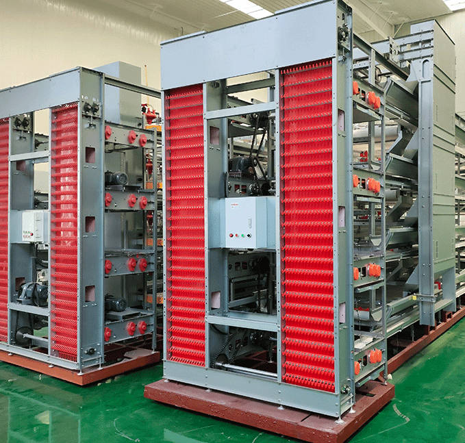 Chicken Farm Automatic Egg Picking Machine Breeding Cage Chicken Raising Equipment Vertical Automation Three layer Egg Chicken Cage Multi layer Chicken Cage