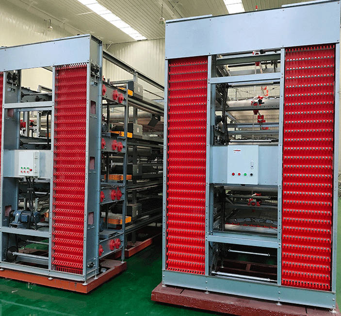 Chicken Farm Automatic Egg Picking Machine Breeding Cage Chicken Raising Equipment Vertical Automation Three layer Egg Chicken Cage Multi layer Chicken Cage