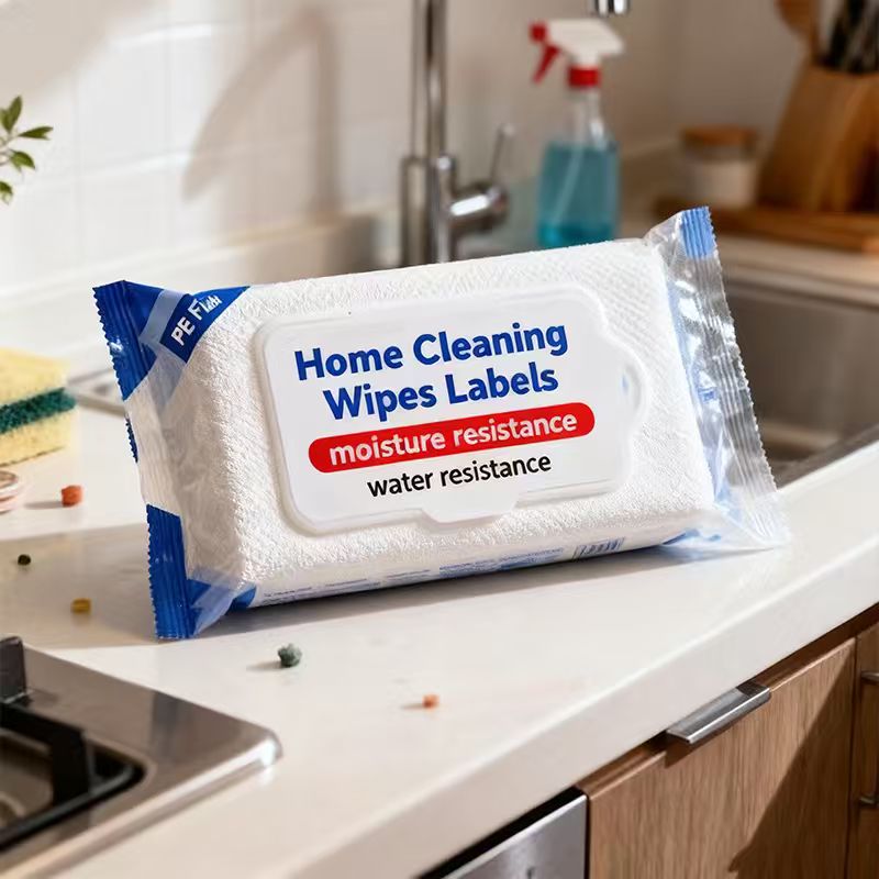 Home Cleaning Wipes Labels