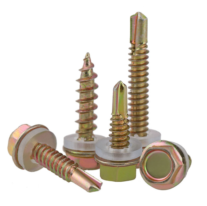 Hex Head Self Drilling Tapping Screw Metric M4.2 Right Hand Thread Grade 8 for Drywall Use