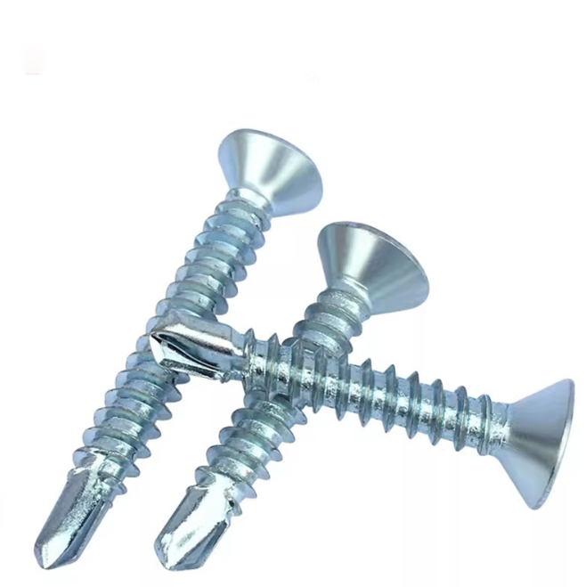 Self-drilling Screw Supplier Galvanized Flat Countersunk Head Cross Drive Self Drilling Screw
