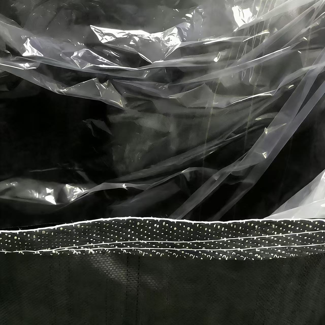 أكياس PP FIBC الضخمة - أكياس سائبة سوداء بوزن 1 طن