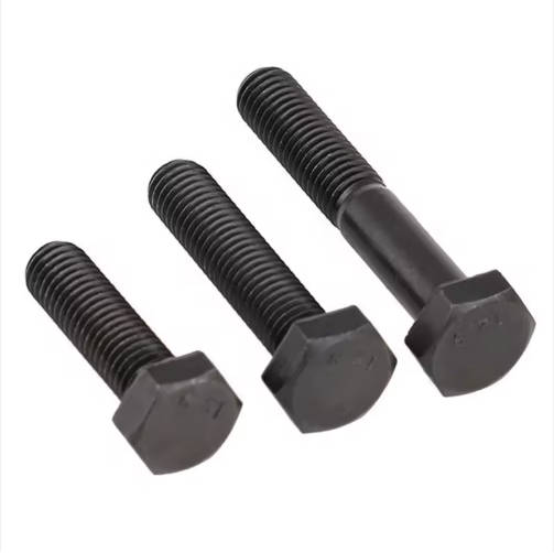 Boulon à tête hexagonale oxydé noir DIN 933/931 Grade 8.8