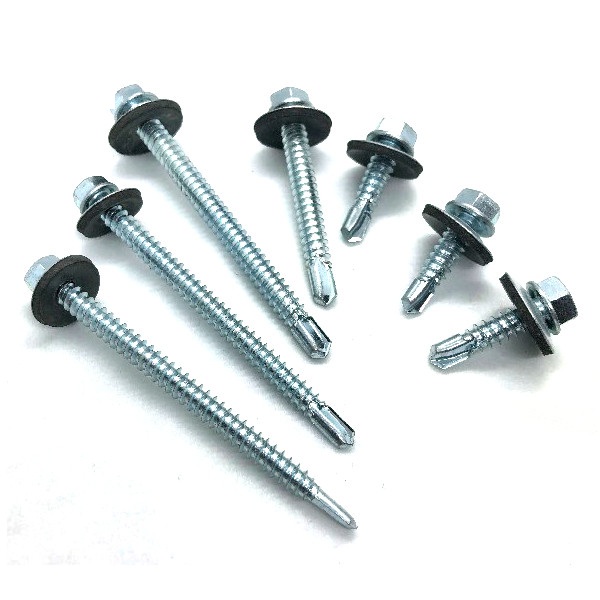 Hex Flange Head Self-Drilling Screw with EPDM Washer
