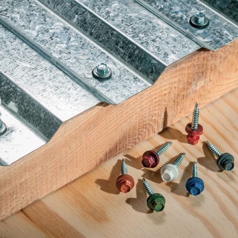 Farmer Screws for Metal Roofing: Hex Flange Head with EPDM Washer